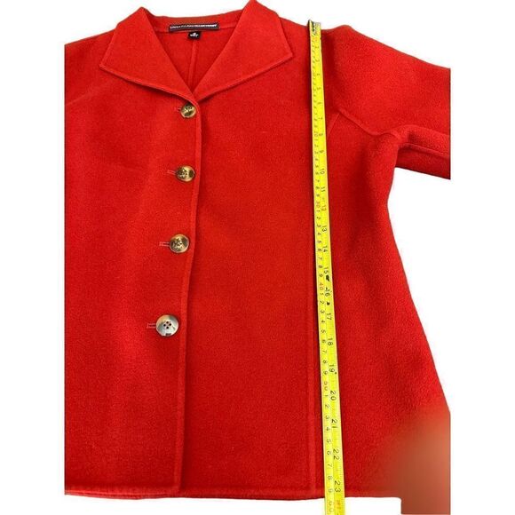 Linda Allard Ellen Tracy Size 14
Fleeced 100% Wool RED Blazer
Jacket Chic Lines - Picture 5 of 9